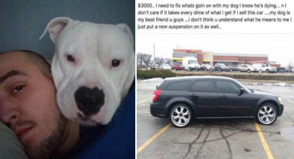Mɑn Puts His Car Up For Sale To Save His Dog’s Life And The Happy Ending